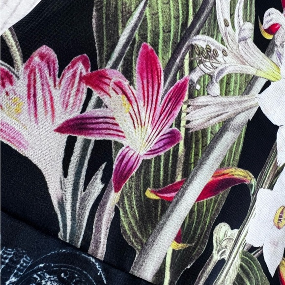 EUC Soft Surroundings Spring Meadows Midi Skirt in Black size Small - Picture 10 of 15